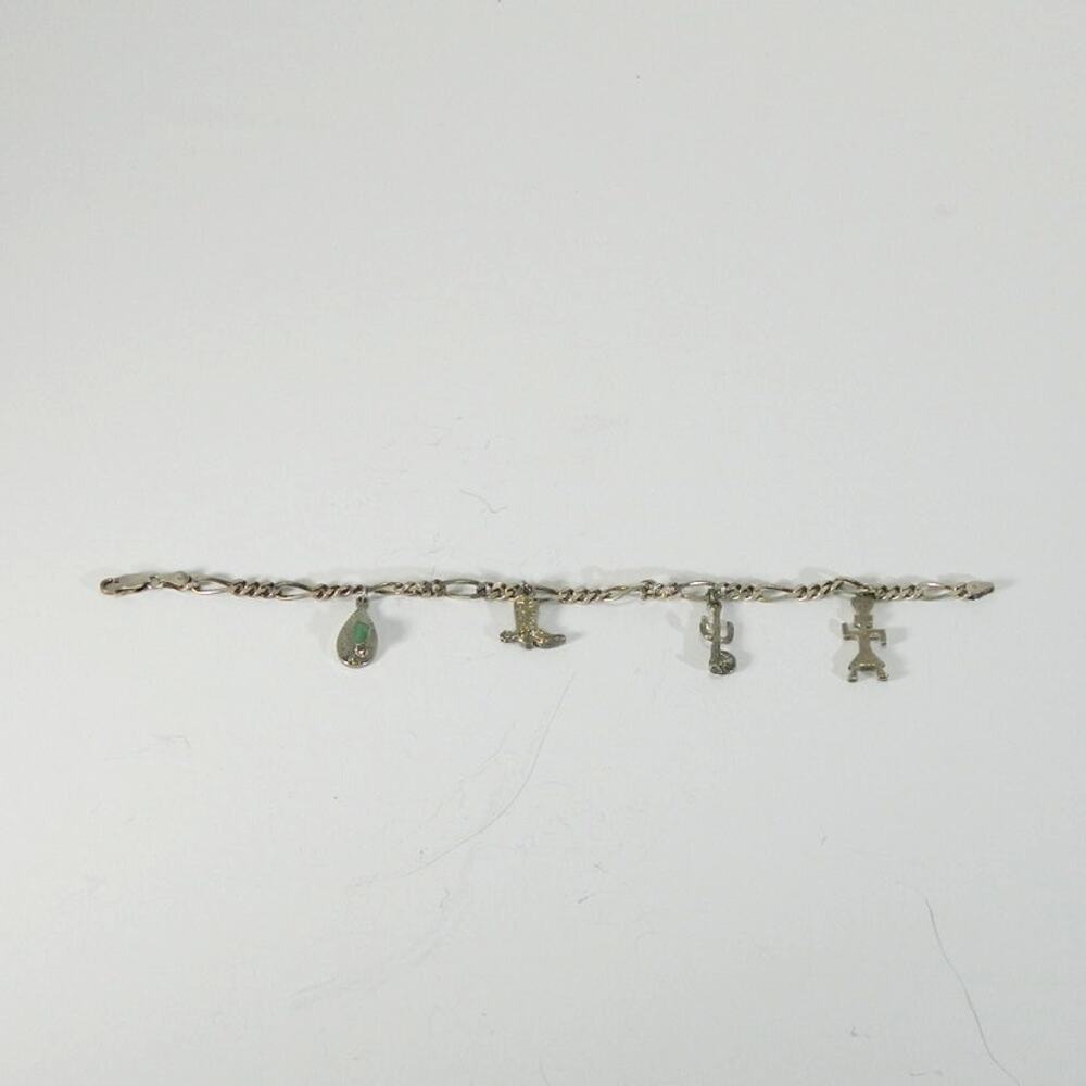 Sterling Charm Bracelet with Southwest Charms